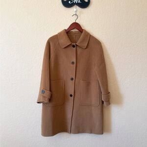 Handmade Classic Tan Women's Coat Size M